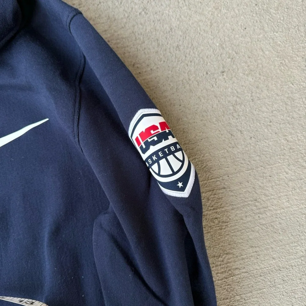 Nike Dri-FIT Showtime USA Basketball‎ Hoodie Womens Large Navy Full Zip
